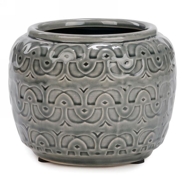 VASE céramique gris SU1120 | Luminaire Plus.ca