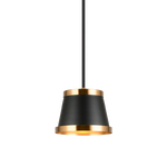 CASKE luminaire suspendu noir et doré C62901BKAG | Luminaire Plus.ca