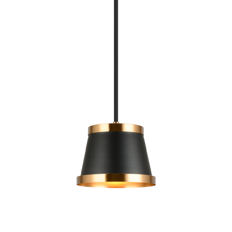 CASKE luminaire suspendu noir et doré C62901BKAG | Luminaire Plus.ca