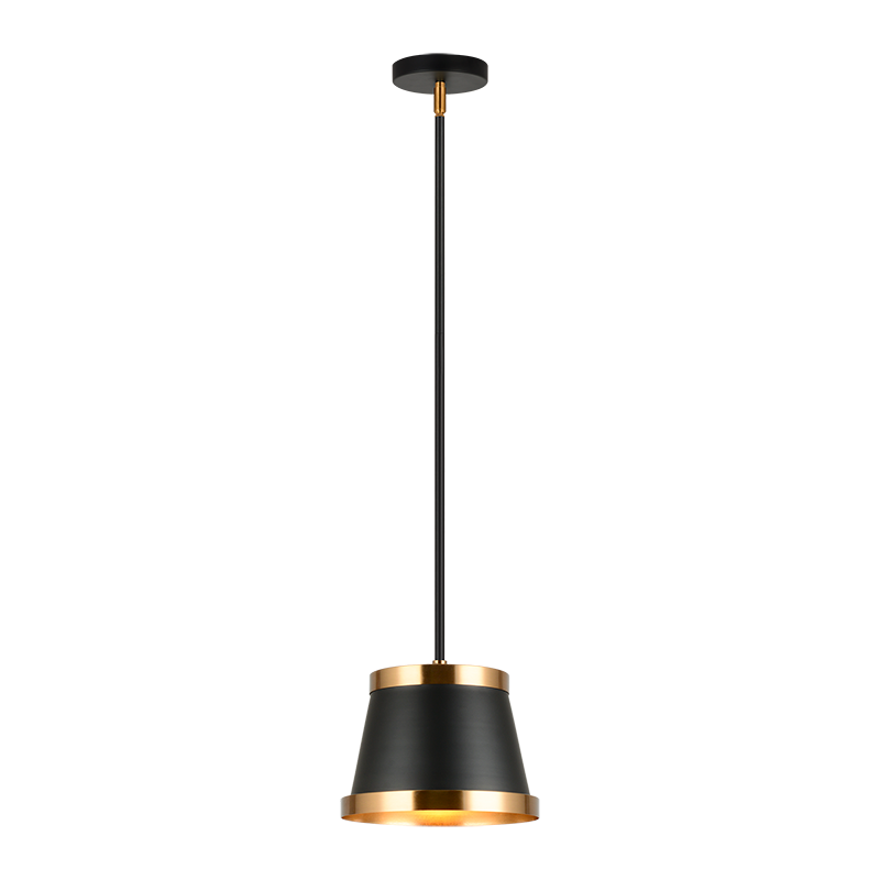 CASKE luminaire suspendu noir et doré C62901BKAG | Luminaire Plus.ca