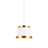 CASKE luminaire suspendu blanc et doré C62901WHAG | Luminaire Plus.ca