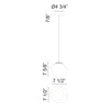 MELOTTE luminaire suspendu doré C63601AGOP | Luminaire Plus.ca