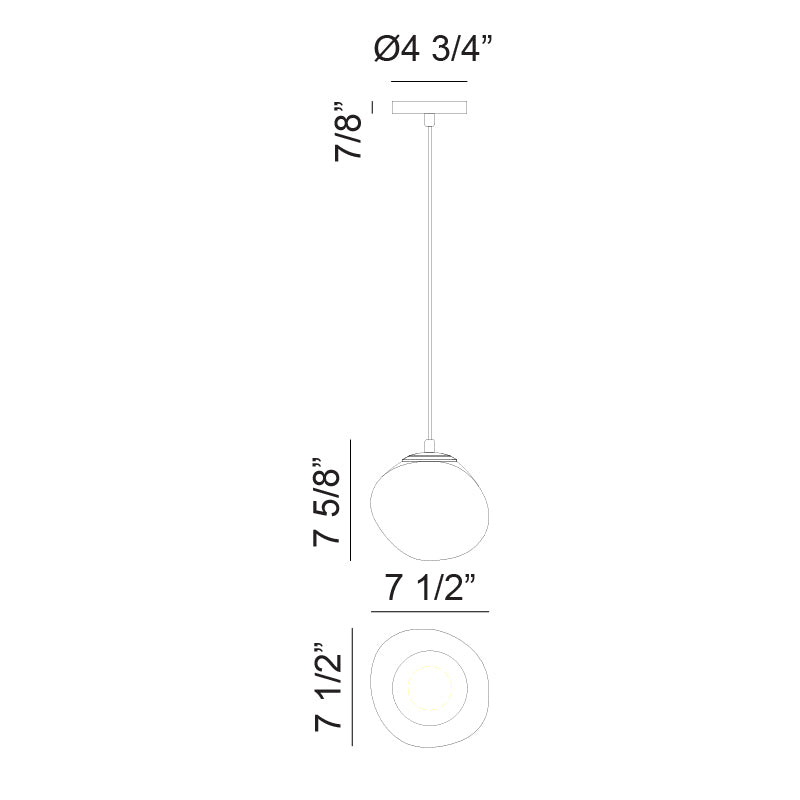 MELOTTE luminaire suspendu doré C63601AGOP | Luminaire Plus.ca