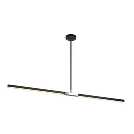 LINEARE luminaire suspendu noir et chrome C64749MBCH | Luminaire Plus.ca