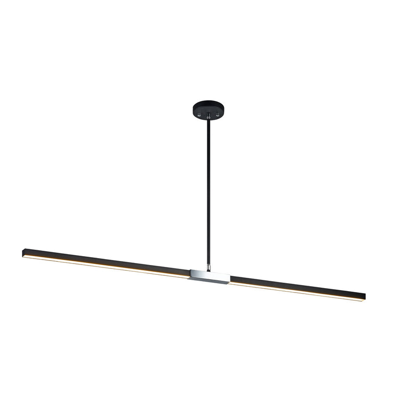 LINEARE luminaire suspendu noir et chrome C64749MBCH