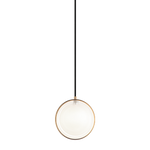 CHATOYANT luminaire suspendu doré et verre blanc C71501AG | Luminaire Plus.ca