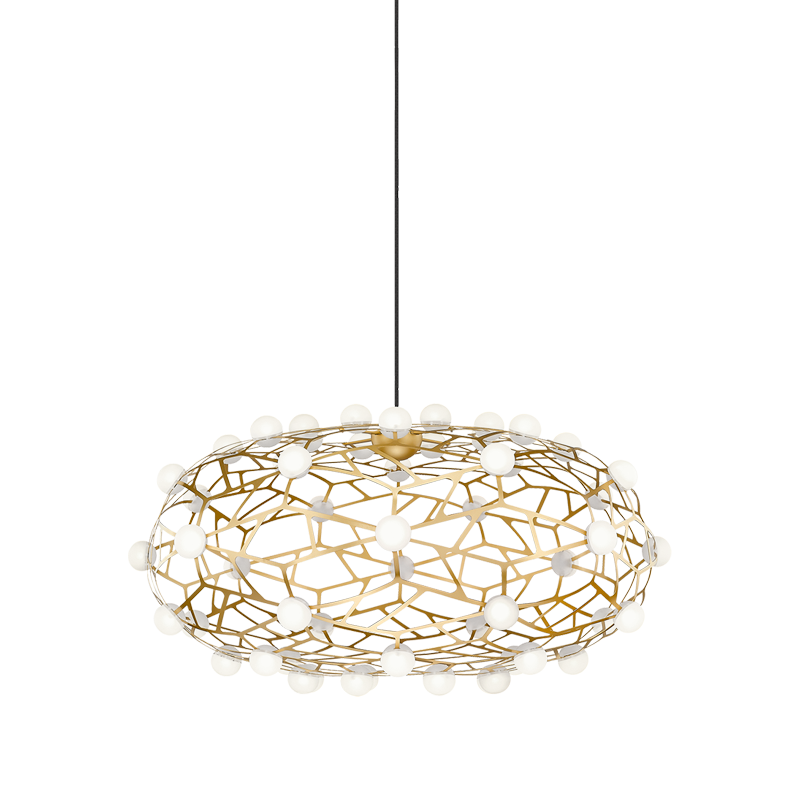 CORAL luminaire suspendu doré C76324GL | Luminaire Plus.ca