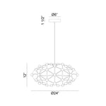 CORAL luminaire suspendu noir C76324BK