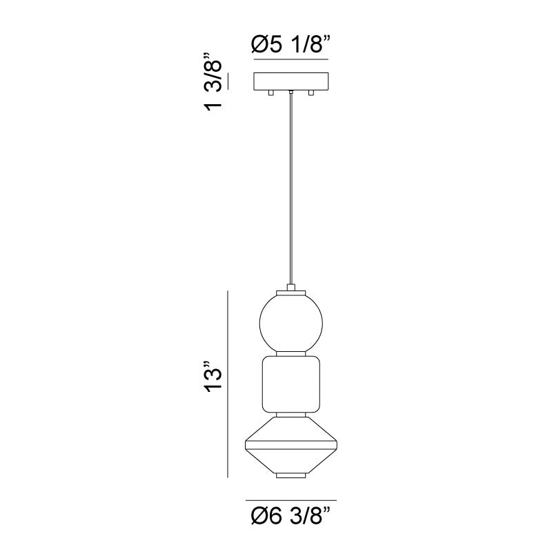 DANGO luminaire suspendu doré C82412OG | Luminaire Plus.ca