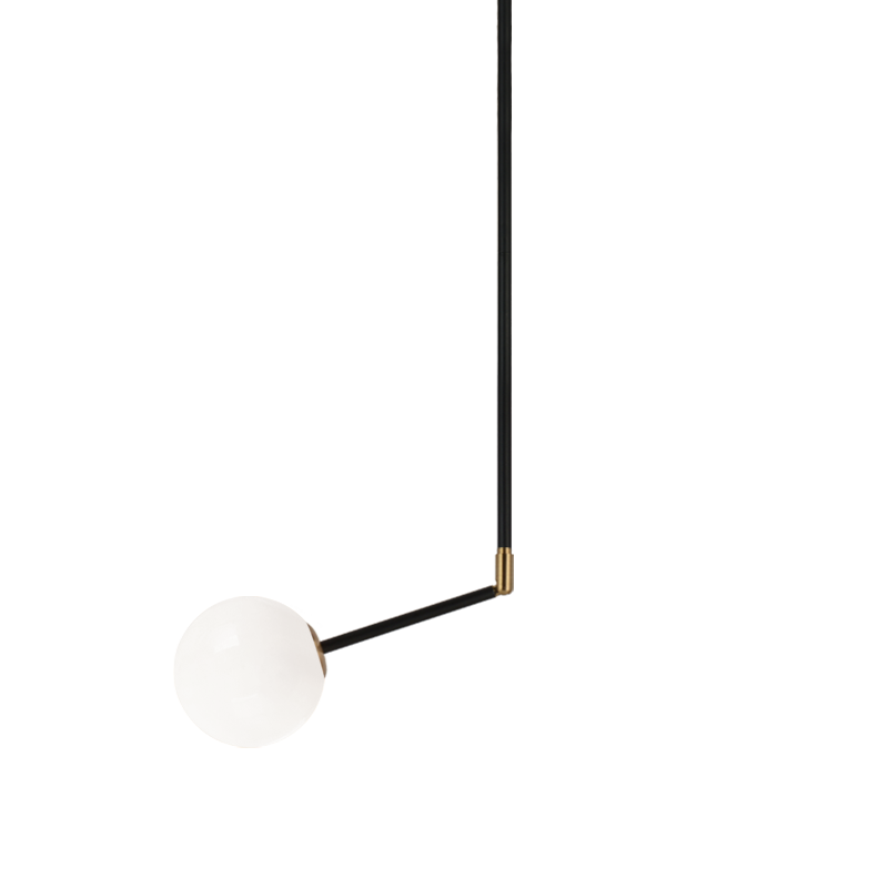 NOVU luminaire suspendu doré et noir C83001AGOP | Luminaire Plus.ca