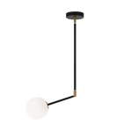 NOVU luminaire suspendu doré et noir C83001AGOP | Luminaire Plus.ca