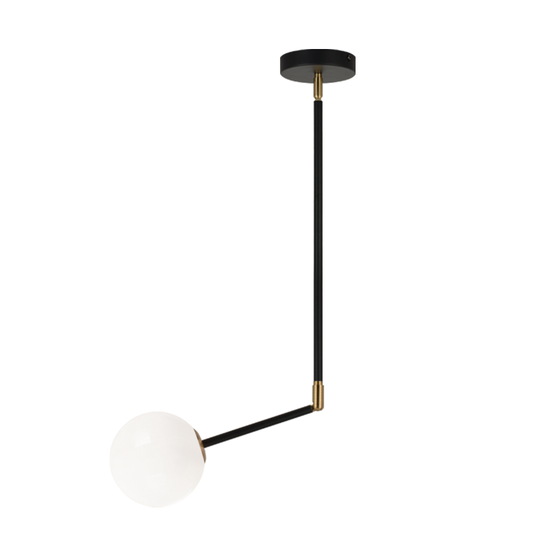 NOVU luminaire suspendu doré et noir C83001AGOP | Luminaire Plus.ca