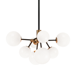 NOVU luminaire suspendu doré et noir C83008AGOP | Luminaire Plus.ca