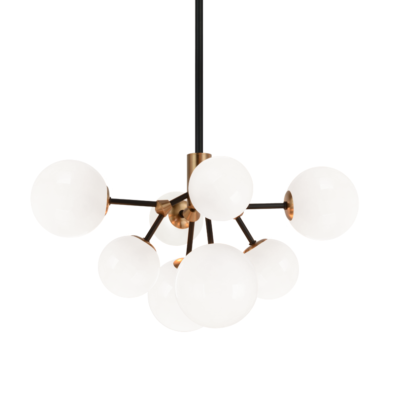 NOVU luminaire suspendu doré et noir C83008AGOP | Luminaire Plus.ca
