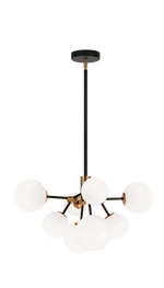 NOVU luminaire suspendu doré et noir C83008AGOP | Luminaire Plus.ca