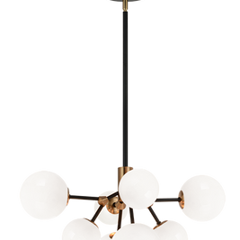 NOVU luminaire suspendu doré et noir C83008AGOP | Luminaire Plus.ca