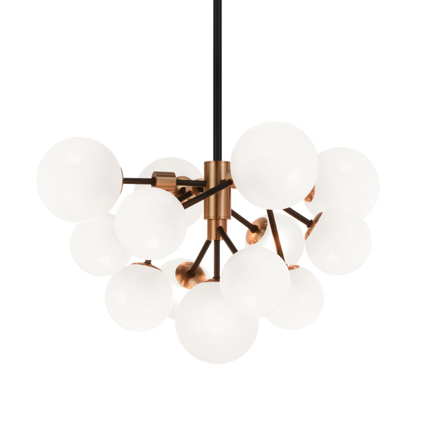 NOVU luminaire suspendu doré et noir C83013AGOP | Luminaire Plus.ca