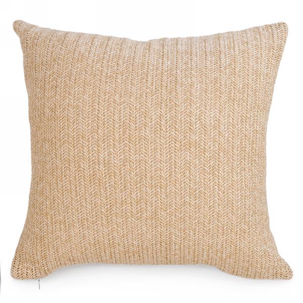 COUSSIN naturel à motif tissé 17 x 17 CB1145