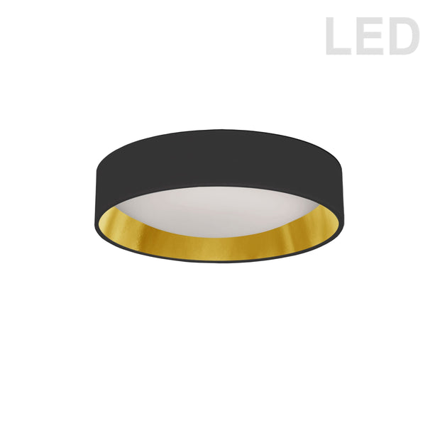 Luminaire plafonnier noir et doré CFLD-1114-698 | Luminaire Plus.ca