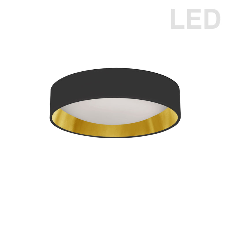 Luminaire plafonnier noir et doré CFLD-1114-698