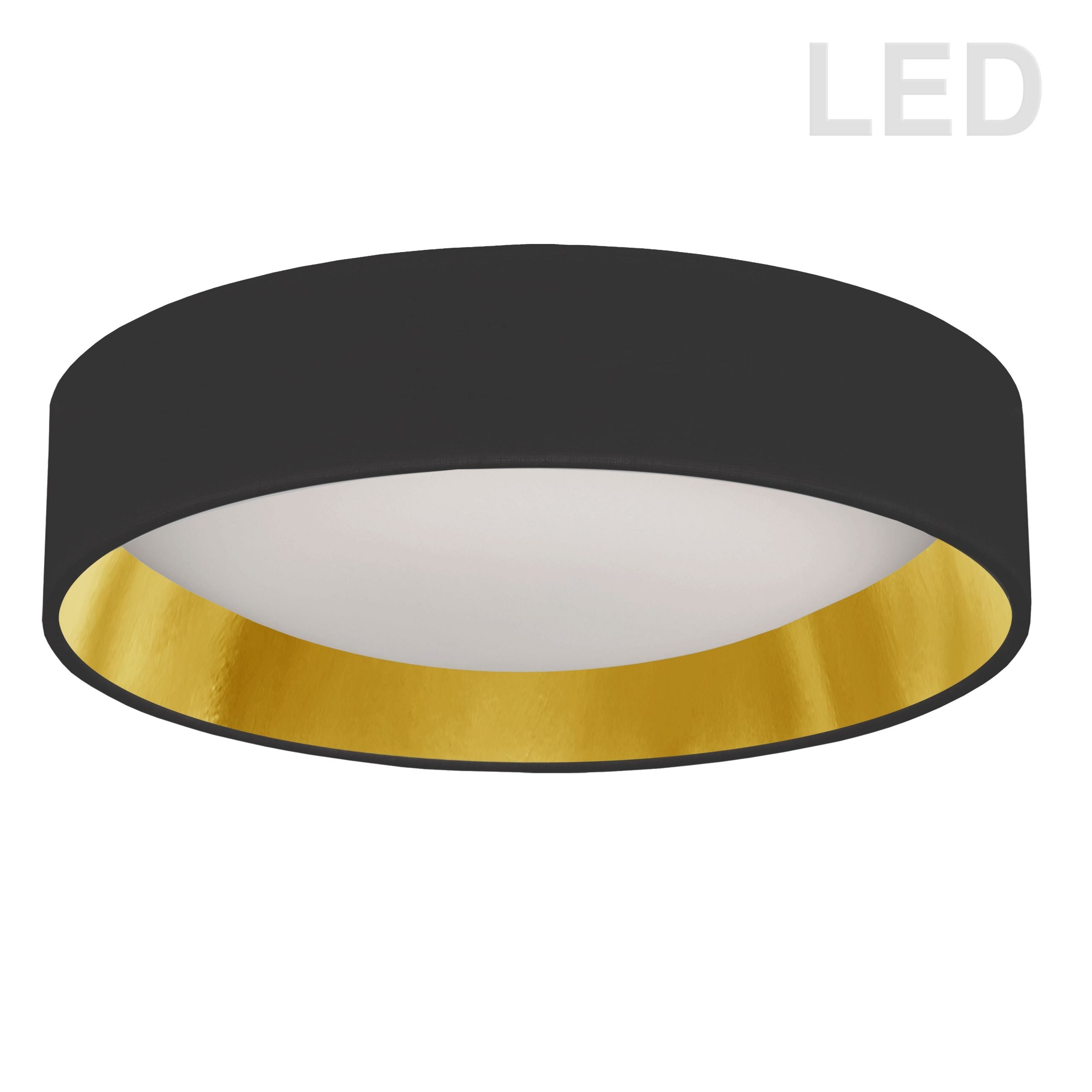 Luminaire plafonnier noir et doré CFLD-1522-698 | Luminaire Plus.ca