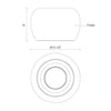 CROFT luminaire plafonnier noir FM44614 | Luminaire Plus.ca