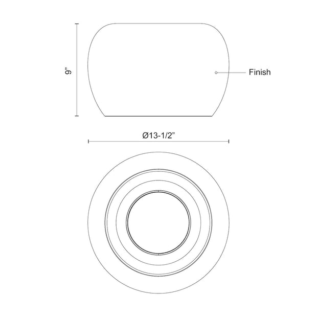 CROFT luminaire plafonnier noir FM44614 | Luminaire Plus.ca