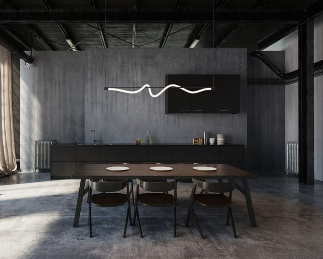 CURSIVE luminaire suspendu noir LP95354 | Luminaire Plus.ca