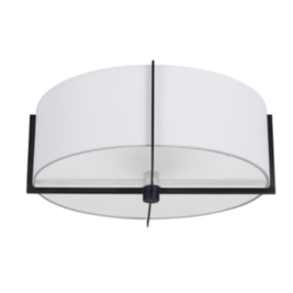 PRESTON luminaire noir et blanc PST-153SF-MB-WH | Luminaire Plus.ca