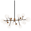 NOVU luminaire suspendu doré et noir C83016AGOP | Luminaire Plus.ca
