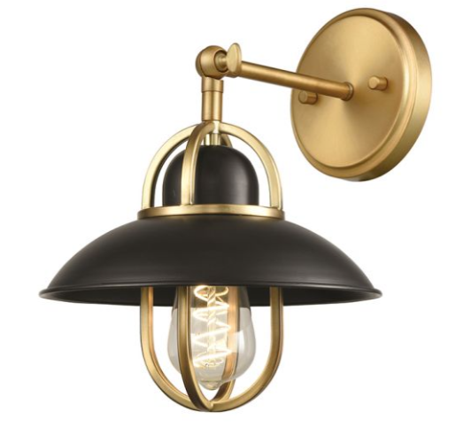 PEGGY'S COVE luminaire plafonnier graphite et doré DVP31001GR-VBR