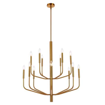 ELEANOR luminaire suspendu doré ELN-3214C-AGB | Luminaire PLus.ca