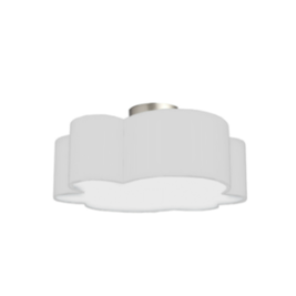 PHLOX luminaire blanc et chrome PLX-152FH-PC-WH | Luminaire Plus.ca