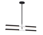 LINEARE luminaire suspendu noir et chrome C64738MBCH