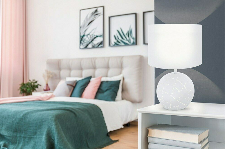 MONTALBANO lampe de table blanc 98381A | Luminaire Plus.ca