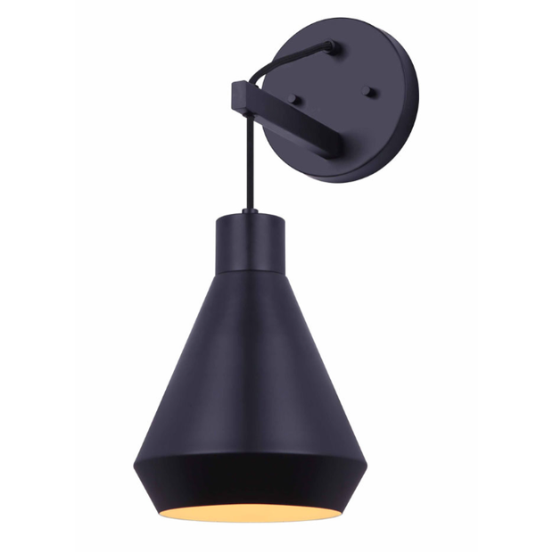 BYCK luminaire mural noir IWF1020A01BK | Luminaire Plus.ca
