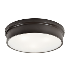 CIOTOLA luminaire plafonnier bronze et verre blanc M12803BZ | Luminaire Plus.ca
