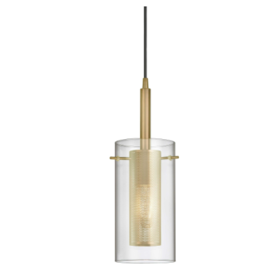 PERCY luminaire suspendu doré 30961-CM-AGB | Luminaire Plus.ca
