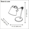GRANADILLOS lampe de table noir 39866A | Luminaire Plus.ca