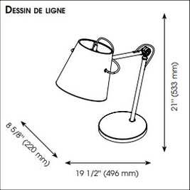 GRANADILLOS lampe de table noir 39866A | Luminaire Plus.ca