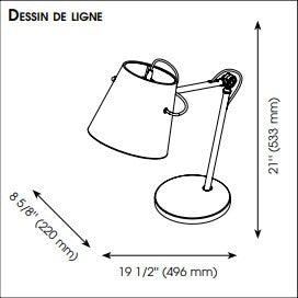 GRANADILLOS lampe de table noir 39866A