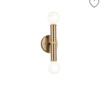 TORCHE luminaire mural double 5" x 9.75" | Luminaire Plus.ca