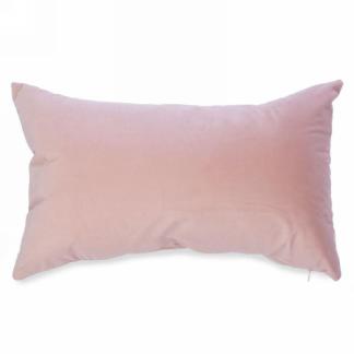 COUSSIN rectangle velours rose 11 x 19