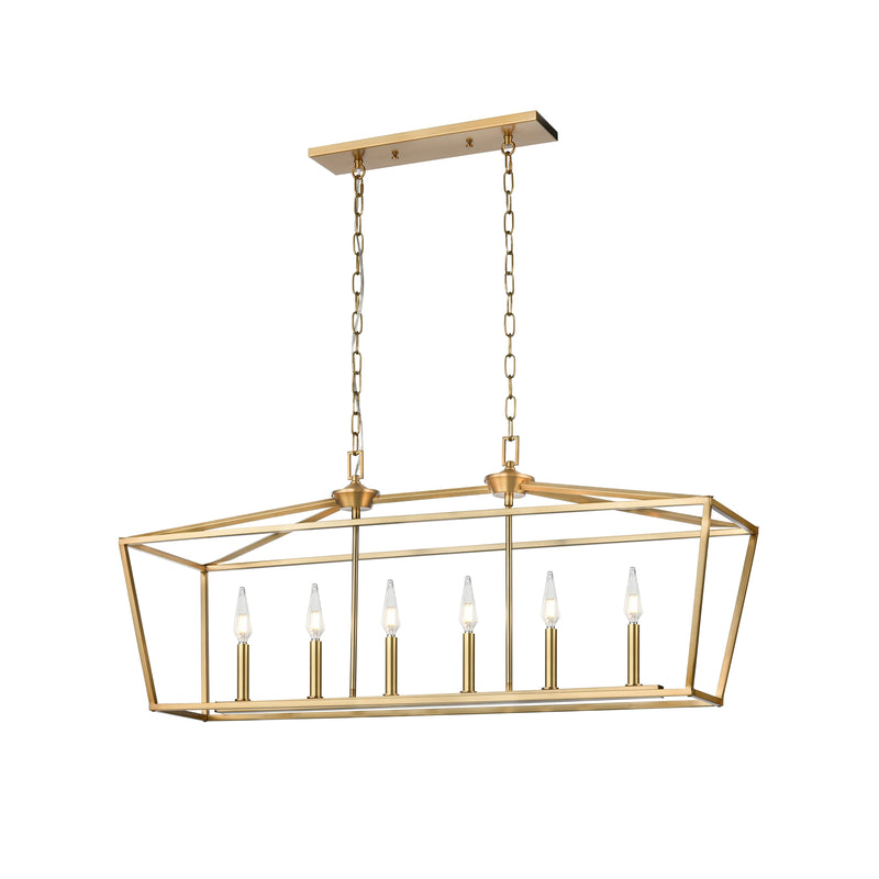 LUNDY'S LANE luminaire suspendu doré DVP30102MF+BR | Luminaire Plus.ca