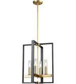 BLAIRMORE luminaire suspendu graphite et doré DVP30248VBR+GR-CL