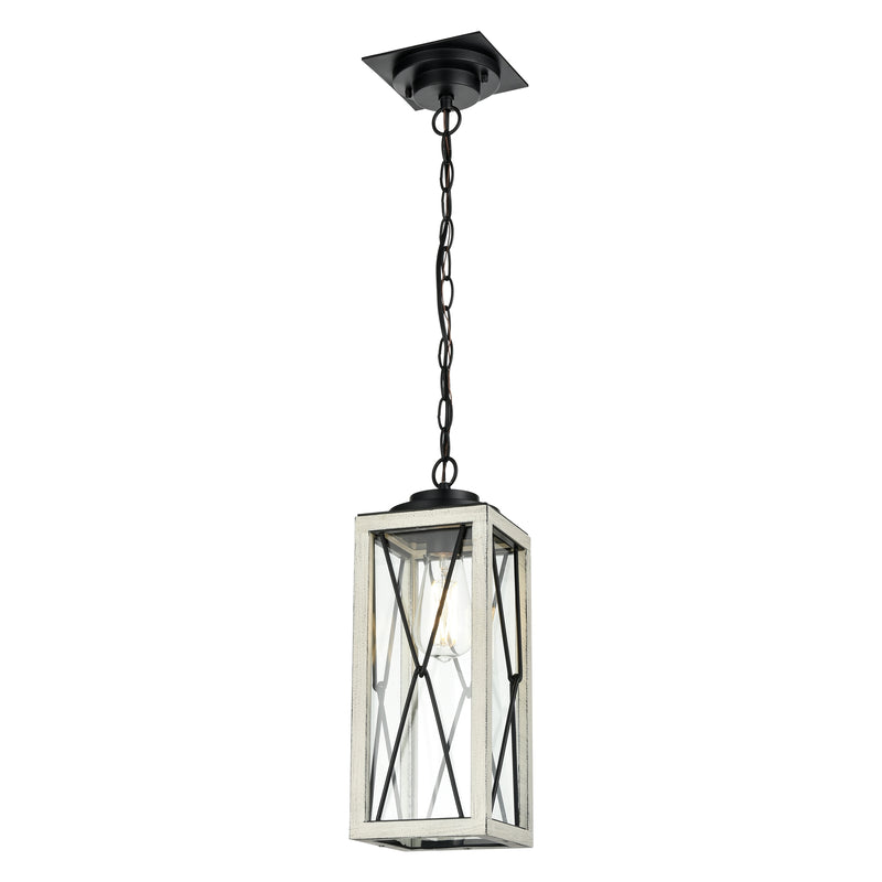 CONTY FAIR luminaire extérieur noir et bois blanchi| Luminaire Plus.ca