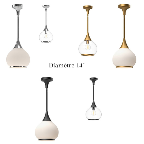 HAZEL luminaire suspendu diamètre 14" PD524214