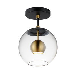 NUCLEUS luminaire noir et doré E25150-BKNAB | Luminaire Plus.ca