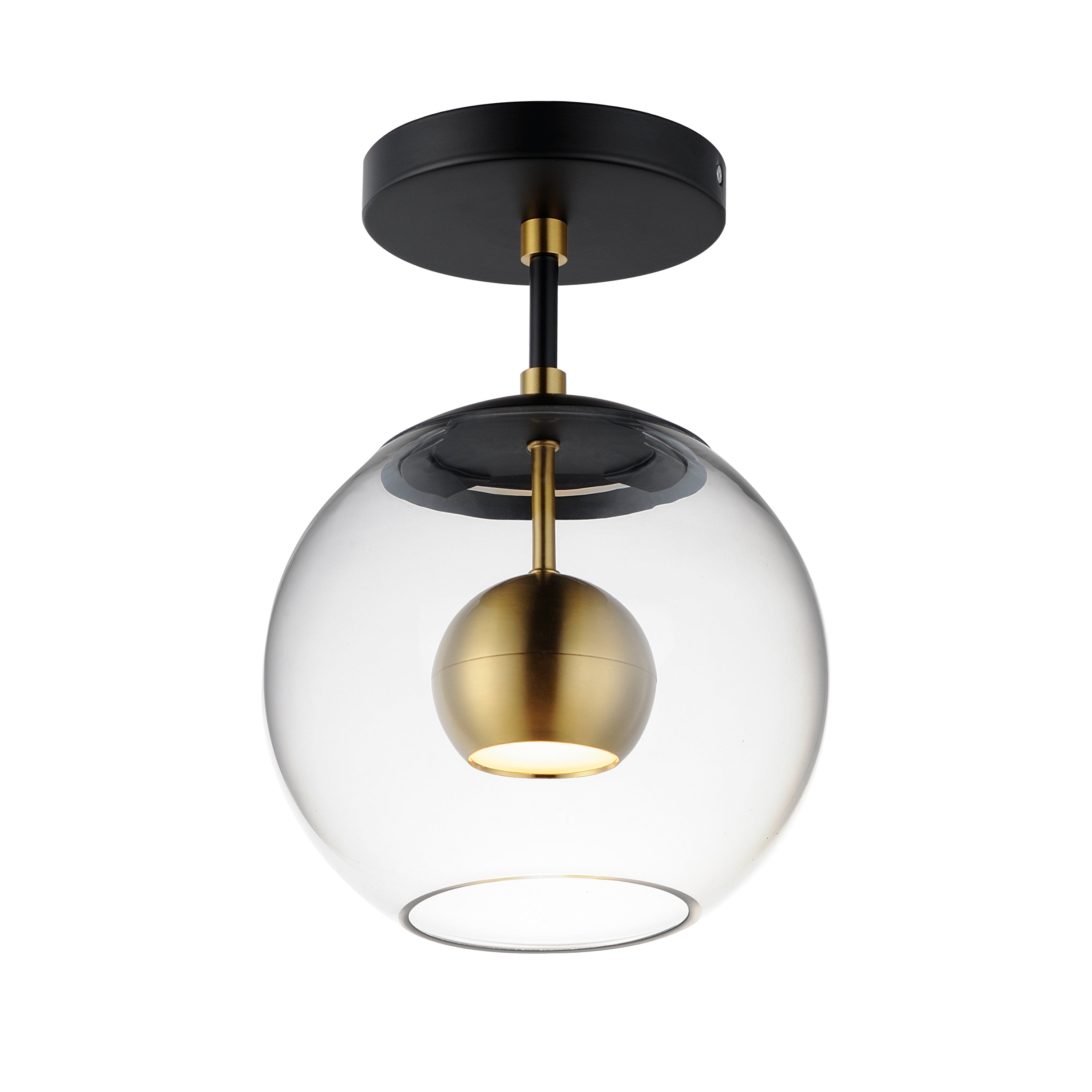 NUCLEUS luminaire noir et doré E25150-BKNAB | Luminaire Plus.ca