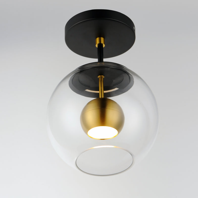NUCLEUS luminaire plafonnier noir et doré E25150-BKNAB